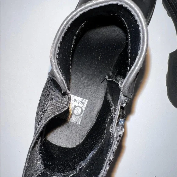 Ladies Sz 5 DV Brand Adorable Black Booties With Sequin Back Girls Sz 3 boots - Picture 3 of 9